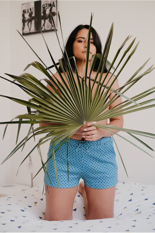 Short de nuit, short de pyjama, short en coton, short femme, short Peau-Ethique