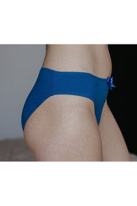 Slip bleu coton biologique