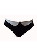 Slip noir, slip femme, slip coton, slip bio, slip coton soie, slip soie, slip coton bio,