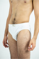 Slip homme coton biologique, sous-vêtement homme, slip blanc, slip homme