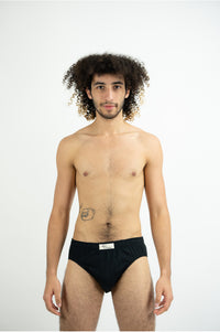 Slip homme coton biologique, sous-vêtement homme, slip noir, slip bio, slip kangourou, homme slip