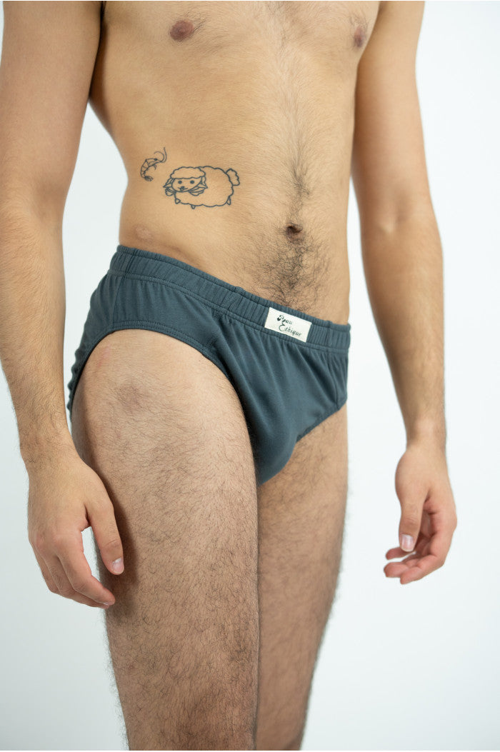 Slip homme coton biologique, slip homme, homme en slip, slip kangourou homme, lot de slip, slip homme Peau-Ethique