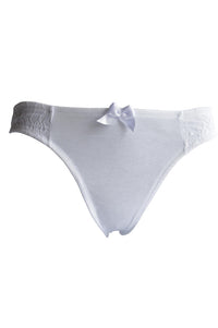 Slip Sublime Coton Bio, slip dentelle, slip dentelle blanc, slip blanc, slip bio