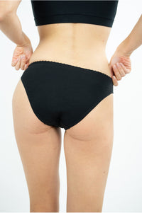 Slip coton femme, slip femme, slip noir femme, slip coton bio