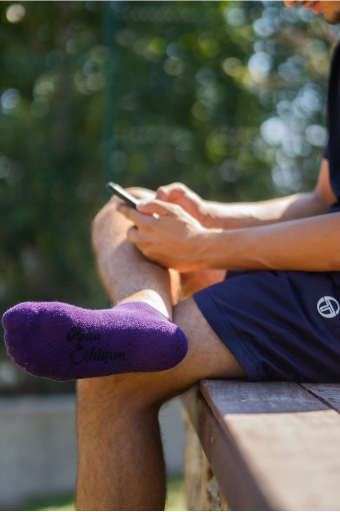 socquettes violet, chaussettes
