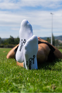 socquettes de sport blanc, chaussettes bio, blanc