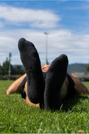 chaussettes sport bouclette peau-ethique grise
