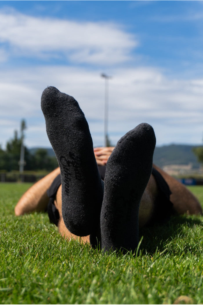 chaussettes sport bouclette peau-ethique grise