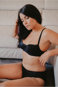 Soutien-Gorge avec Armatures Noir, soutien-gorge coton, soutien-gorge soie, soutien-gorge bio, soutien-gorge coton bio