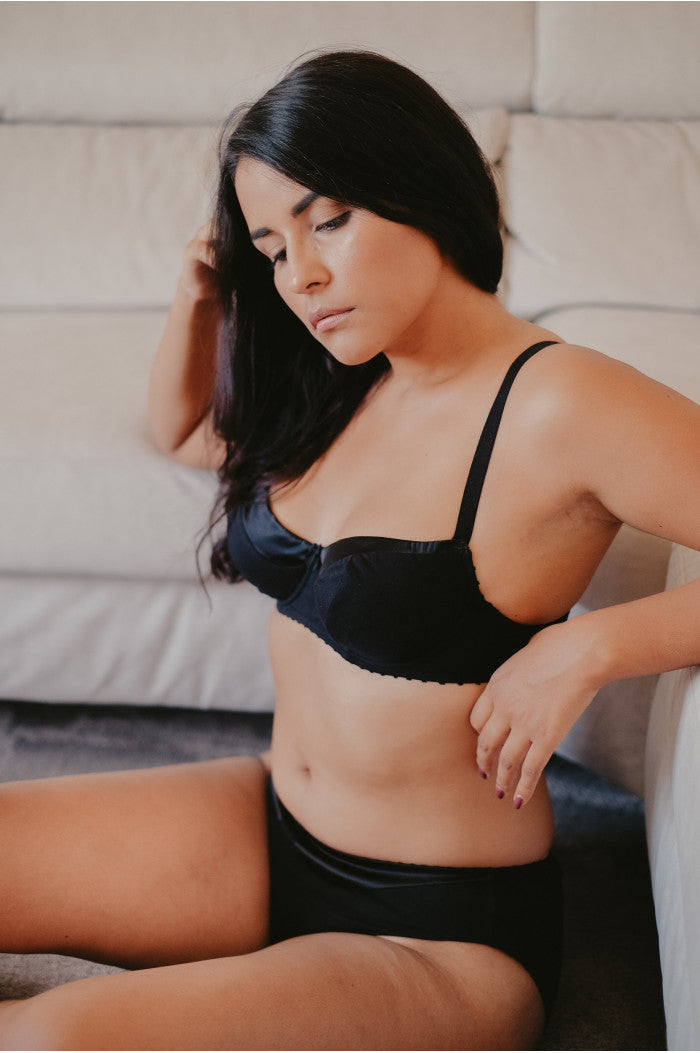 Soutien-Gorge avec Armatures Noir, soutien-gorge coton, soutien-gorge soie, soutien-gorge bio, soutien-gorge coton bio