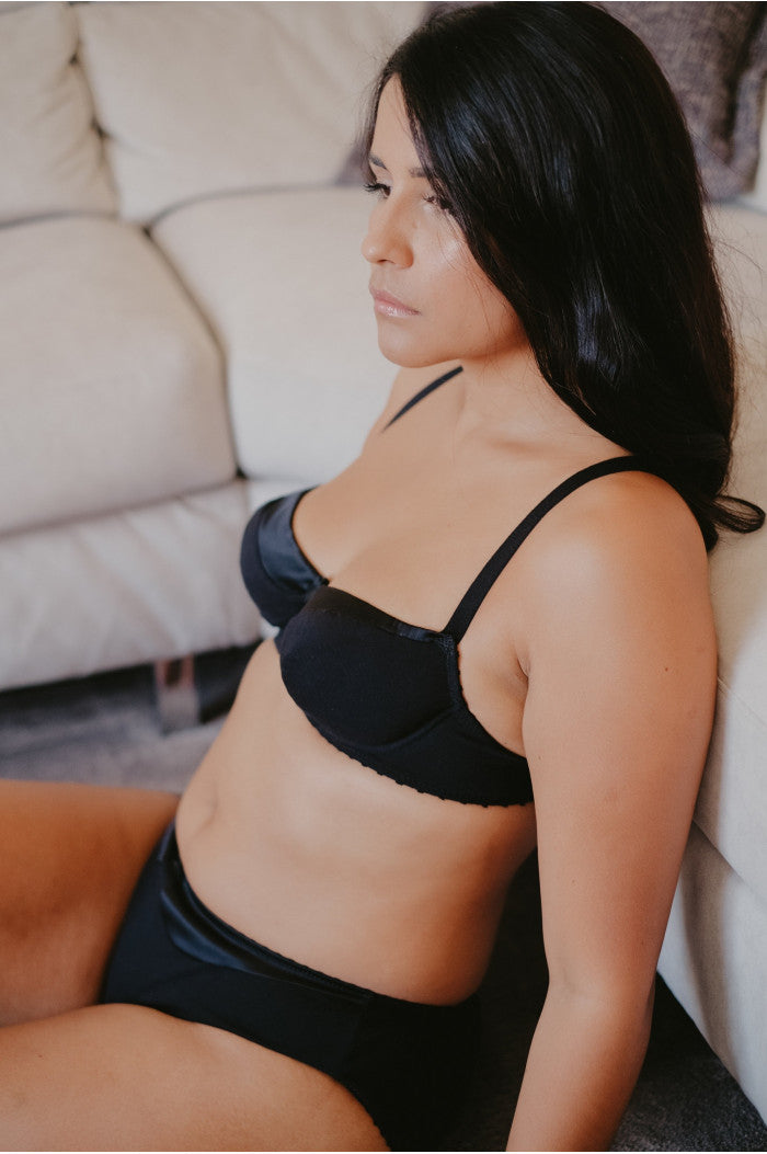 Soutien-Gorge avec Armatures Noir, soutien-gorge coton, soutien-gorge soie, soutien-gorge bio, soutien-gorge coton bio