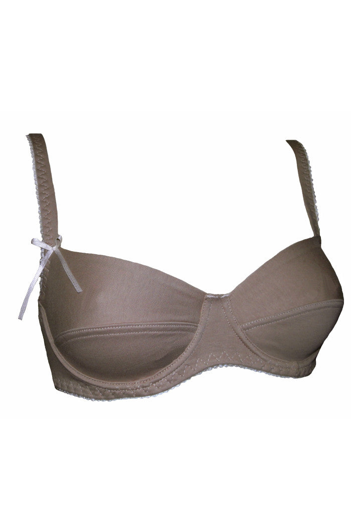 Soutien-gorge avec armatures élégance coton bio Taupe