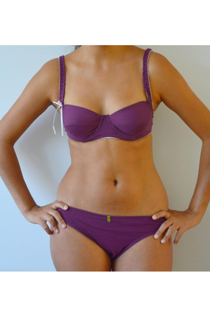 Soutien-gorge avec armatures élégance coton bio, soutien-gorge corbeille