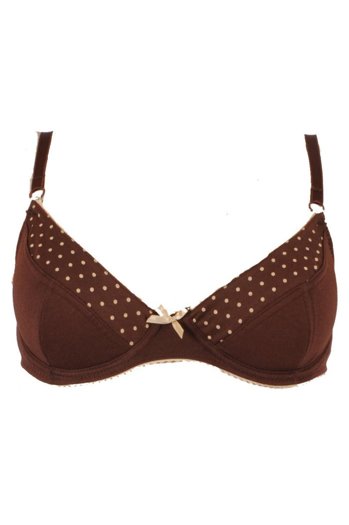 Soutien-gorge avec armatures Sixties Marron