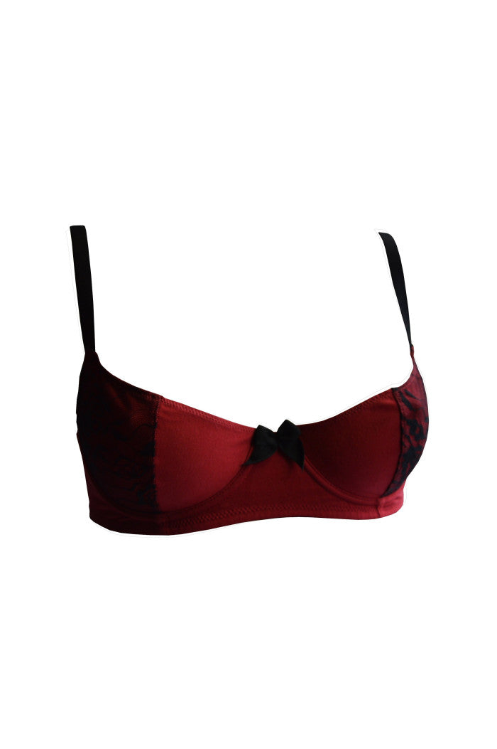 Soutien-gorge Avec Armatures Sublime Rouge, soutien gorge avec armatures, soutien gorge coton, soutien gorge dentelle