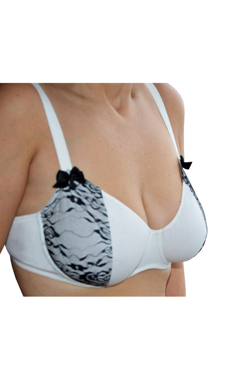 Soutien-gorge emboitant Blanc Cassé Dentelle, soutien-gorge grande taille, soutien gorge coton, soutien gorge bon maintien