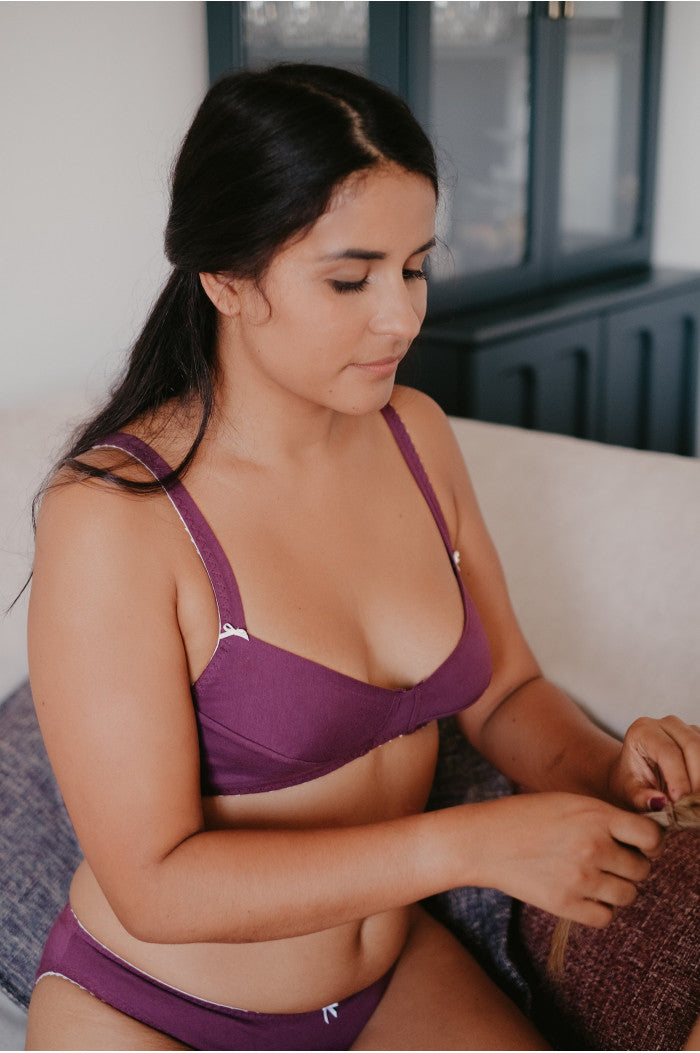 Soutien-gorge sans armature élégance coton bio