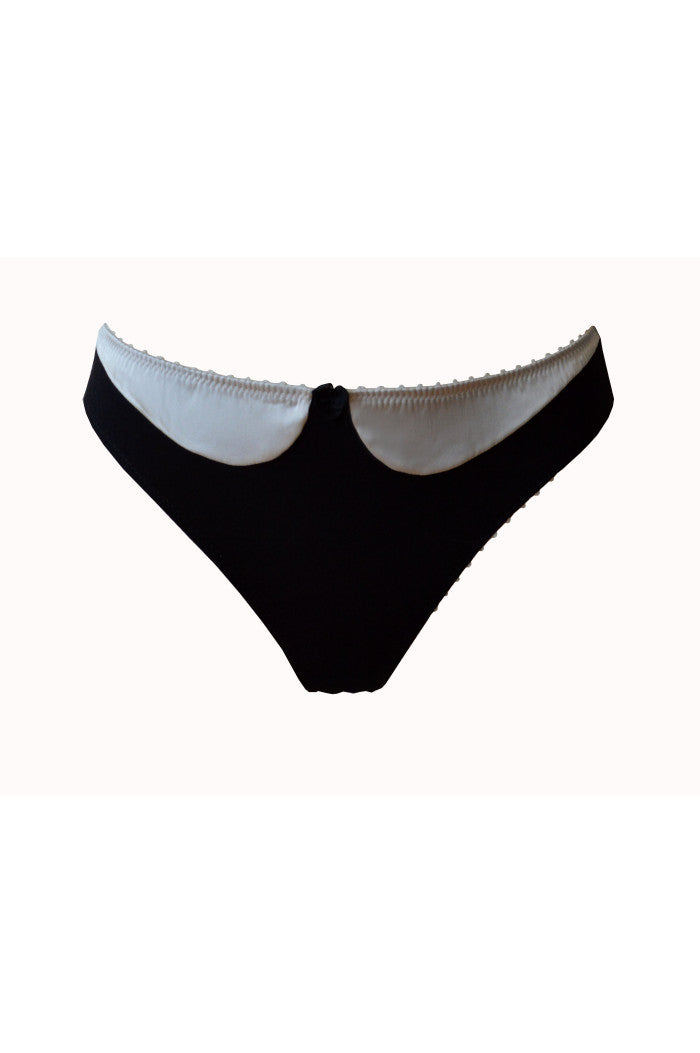 String Claudine Noir/Ecru