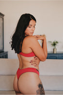 String Rouge, string coton, string soie rouge, string coton soie, string bio, string coton bio, tanga coton, tanga rouge