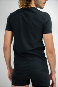 tee-shirt homme, sous-vêtement homme, teeshirt noir, teeshirt sous chemise