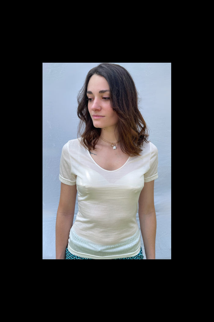 Tee-Shirt Laine et Soie
