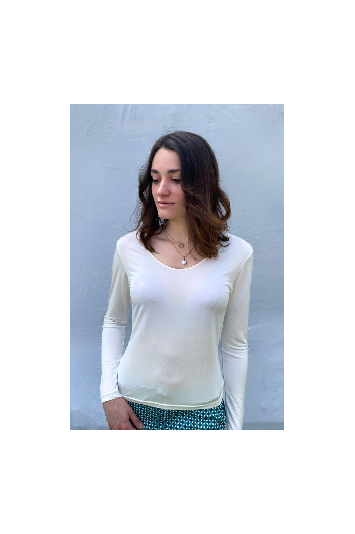 Tee-shirt en soie femme 100% naturelle