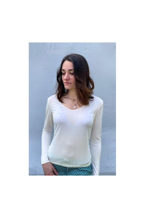Tee-shirt en soie femme 100% naturelle