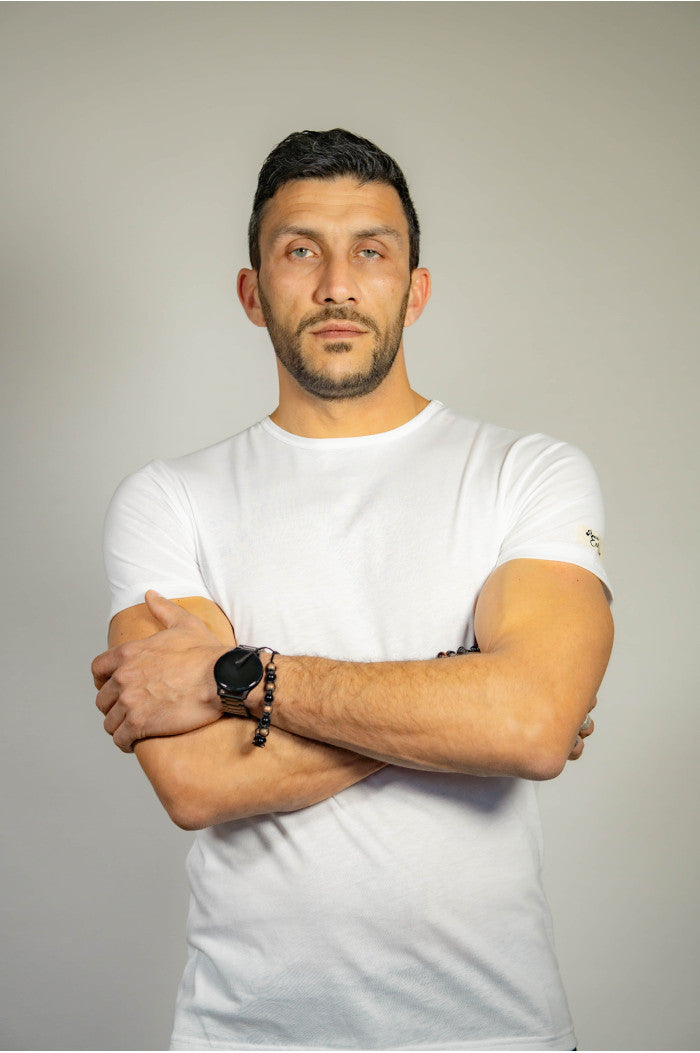 Tee-shirt homme basique col rond en coton biologique