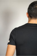 teeshirt col rond homme, teeshirt noir, teeshirt sous chemise, teeshirt basique